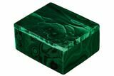 Polished Malachite Jewelry Box - Congo #169850-1